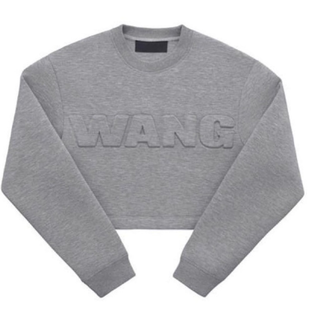 Gray Cropped Sweatshirt